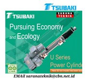 TSUBAKI, Sarana Teknik, U Series Power Cylinder, hydraulic cylinder