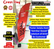 Beach Flag/Flying Banner/Banner Flag+Custom Flag Banner+Proses 24 Jam