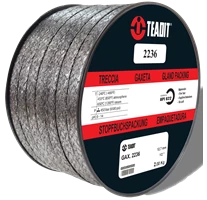 Gland Packing Teadit Style 2236 Flexible Graphite with Inconel Wire, L