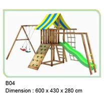 Outdoor Playground Wooden B04