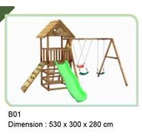 Outdoor Playground Wooden B01