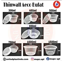 Thinwall Aeco Bulat / Wadah Makanan / Food Container