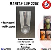 CUP MANTAP 22OZ / GELAS PLASTIK 22OZ