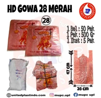 HD Gowa 28 Merah Kantong Plastik Kantong Asoy Kantong Kresek