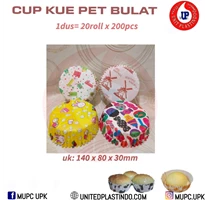 CUP KUE PET POLYGONAL / CUP KUE PET BULAT