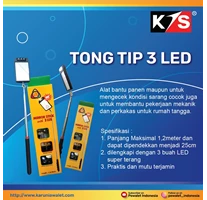 Tong Tip 3 LED / Mirror Stick 3 LED ( alat panen sarang walet )