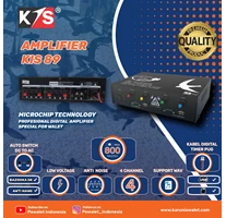 Amplifier KIS 89 Walet 2 Slot MP3 4 Channel Auto switch AC-DC