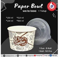Paper bowl walala motif Mangkuk kertas Paper box