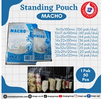 Standing pouch macho / Plastik standing / Plastik klip