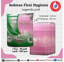 Sedotan Flexible Hygienis Legenda Pink