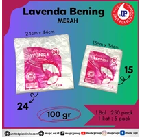 Distributor kantong plastik kresek bening lavenda merah