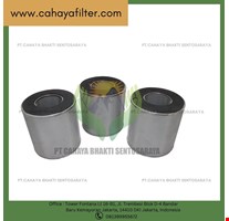 Compressed air filter for removing oil water dust