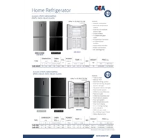 home refrigerator 4 pintu menyamping