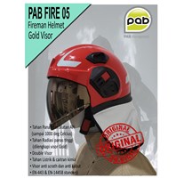 PAB - HELM PEMADAM TIPE FULL-HEAD, EN-443, FIRE-05, GOLD VISOR
