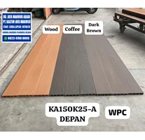 WPC KA150K25 - A DEPAN WOOD, COFFE, DARK BROWN BERKUALITAS READY STOK