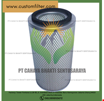 Element Filter Udara Kompresor Sekrup Tekanan Rendah Merek CBS Filter