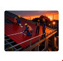 Jasa Pasang Genteng Spandek Rangka Atap Baja Ringan