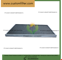 Air Filter with Stainless Steel Aluminum Frame Synthetic Fiber Panel 