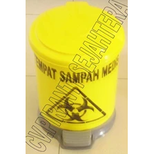 Tong Sampah Medis Injak 10 Liter ( Pedal Pail Medical Trash Bin)