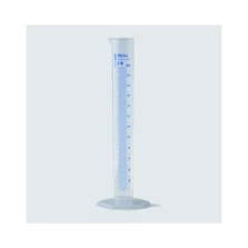 High Form Measuring Cylinder Class A Glass Base Blue Scale