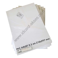 BAHAN BAKU ID CARD PVC INKJET 0.3 A4 (50 SHEET)