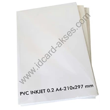 BAHAN BAKU ID CARD PVC INKJET 0.2 A4 (50 SHEET)