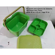 wadah makanan Box plastik untuk syukuran selamatan vanessa tanaya