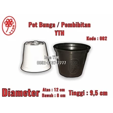Pot Kembang, Pot Pembibitan, Pot Bunga Plastik Merk YTH