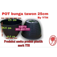Pot kembang , pot bunga YTH type tawon 25cm 