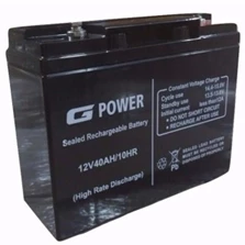 Aki Kering/Battery UPS G-Power Kap. 12v - 40 Ah 