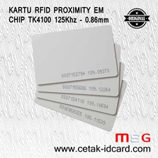 KARTU RFID PROXIMITY  EM TK4100 