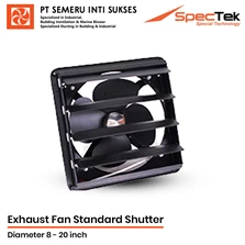 Exhaust Fan Standard Shutter Black