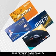 Jasa Cetak ID Card E Money Custom