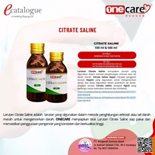 ONECARE REAGEN CITRATE SALINE 1 X 500 ML
