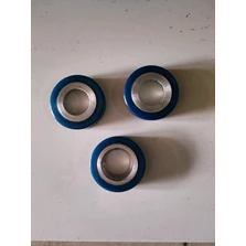Roda Polyurethane biru