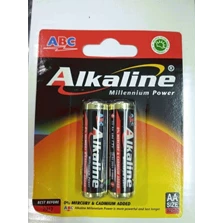 Baterai ABC Alkaline AA/baterai jam dinding