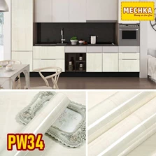 PW34 - PVC Sheet Motif Kayu Bertekstur Pelapis Furniture, Lemari dll