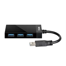 D-LINK   DUB-1341 4-Port Super Speed USB 3.0 Hub   Kabel USB