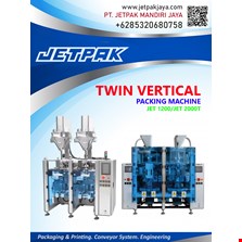 Twin vertical packing machine JET 1200 JET 2000 T