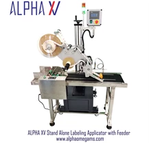 ALPHA XV Stand Alone Labeling Applicator with Feeder 
