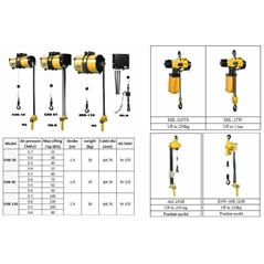 ENDO Air Balancer, Air Motor Trolley, Air Hoist Wire Type & Air Hoist Chain Type