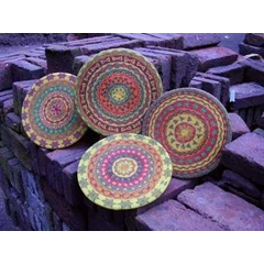 rattan baeded placemat