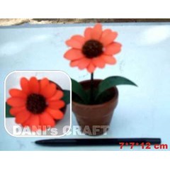 bunga kering pot mini