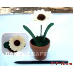 bunga kering pot mini