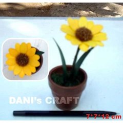 bunga kering pot mini
