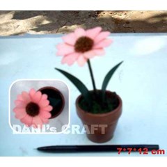 bunga kering pot mini