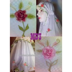mukena bordir mawar daun 3 (md3)