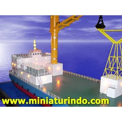maket miniatur deck crane