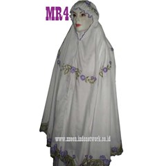 mukena bordir mawar rambat 4 (mr4)