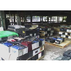 drained lead battery scrap